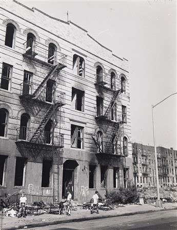 (BUILDINGS AND LOTS) A selection of approximately 300 New York City architectural site surveys and real estate photographs. 1941-78.